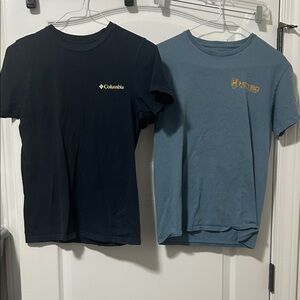 Columbia navy blue and Hey Bo blue T-Shirt Set